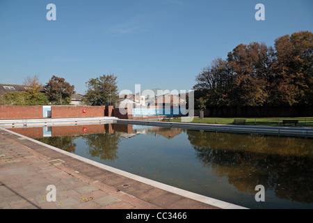 La Piscine Lido Pells, une piscine de plein air, de Lewes, East Sussex, UK. Banque D'Images