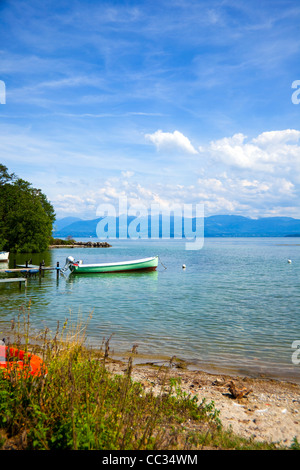 Vue paysage du lac Le lac de Genève , Suisse Banque D'Images