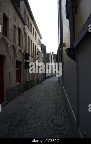 Street, boutique, building ruelle Bruges Belgique Banque D'Images