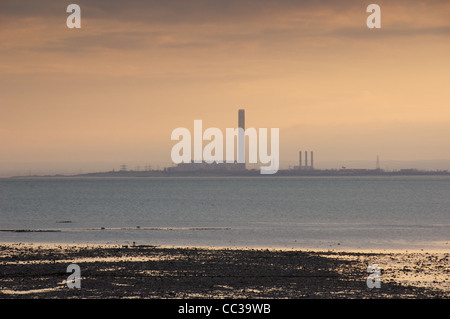 Isle of Grain power station, Kent, Essex Shoeburyness extrait de Banque D'Images