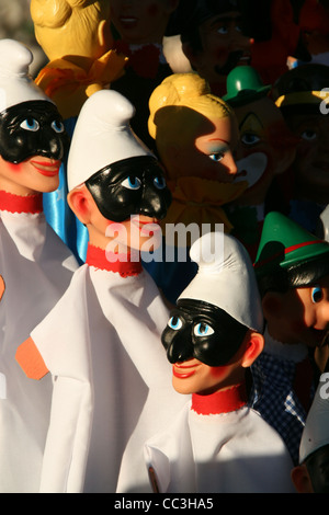 Punch et Judy poupées marionnettes type caractères sur gianicolo Rome Italie Banque D'Images