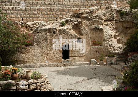 Tombe du jardin où Jésus était à Jérusalem, lieu d'inhumation Banque D'Images