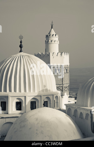 Tunisie,Central Western Tunisie, Le Kef, Zouia Boumakhlouf mosquée de Sidi Abdallah Banque D'Images