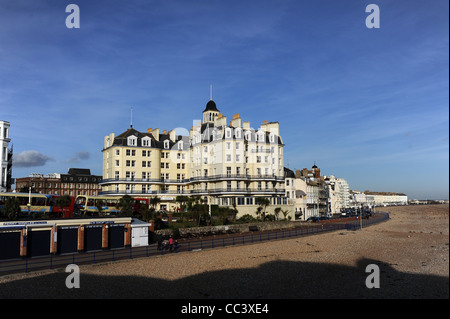 L'hôtel Queens sur front de mer d'Eastbourne East Sussex UK Banque D'Images