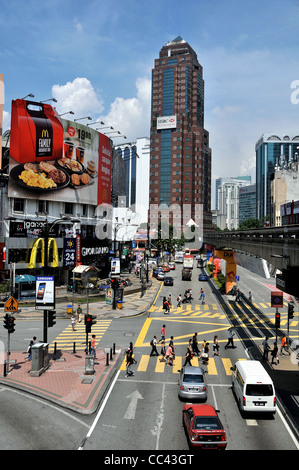 Scène de rue Kuala Lumpur, en Malaisie Banque D'Images