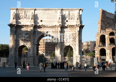 Arc de Constantin - Rome, Italie Banque D'Images
