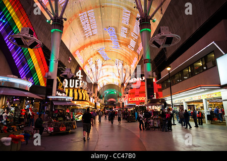 USA, Nevada, Las Vegas, le centre-ville, Fremont Street Experience, spectacle son et lumière Banque D'Images