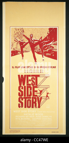 Cinema : West Side Story Directeur R. Wise et J. Robbins Poster Banque D'Images