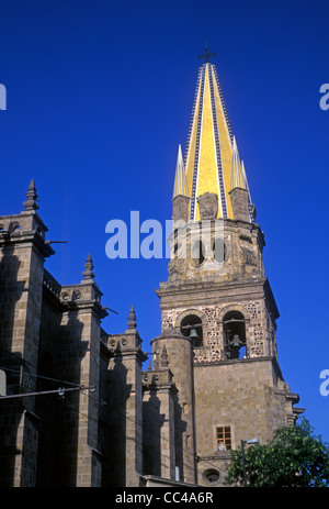 Metropolitan Cathedral, Plaza de la liberacion, Guadalajara, Jalisco, Mexique de l'état Banque D'Images