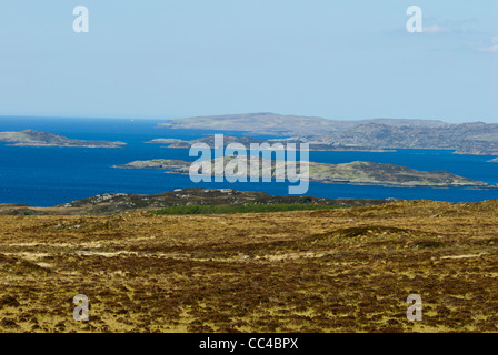 Drumbeg Oldany Point.de vue des Eddrachilis Point Bay de l'île de Stoer, Nord Ouest de l'Ecosse Banque D'Images