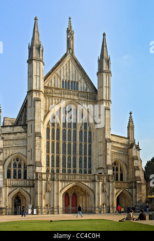 La cathédrale de Winchester au Royaume-Uni Banque D'Images