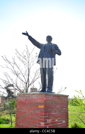 La statue de Lénine, Memento Park, Budapest, Hongrie Banque D'Images