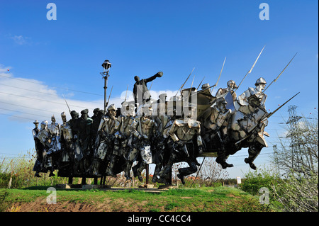 Le Mémorial de Béla Kun, Memento Park, Budapest, Hongrie Banque D'Images