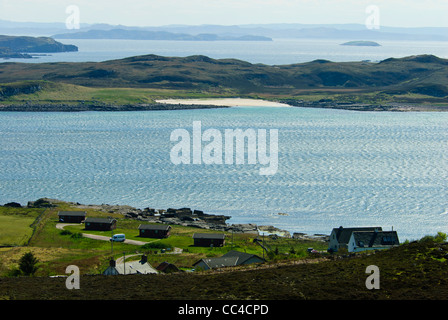 Reiff Village, village de pêcheurs Crofting,Îles Summer,Isle Ristol Mullagrach,Eilean Wester Ross,Parc,nord ouest de l'Écosse Banque D'Images