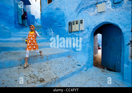 Chefchaouen, région du Rif. Le Maroc.L'Afrique du Nord. Banque D'Images