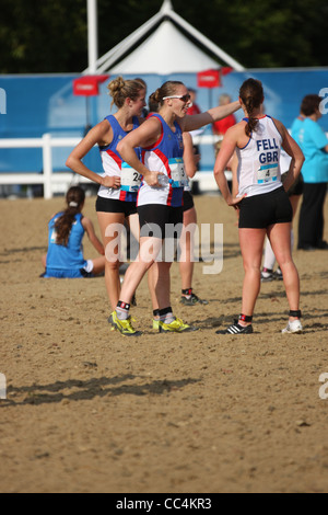 Mhairi Spence au womens pentathlon moderne à Greenwich Park dans le cadre de la série pour 2012 Londres prépare Banque D'Images