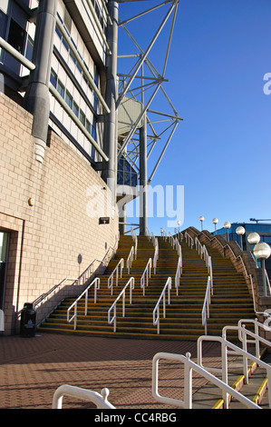 Étapes à St James' Park, stade de football Newcastle-upon-Tyne, Tyne et Wear, Angleterre, Royaume-Uni Banque D'Images