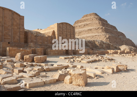 Djoser à Saqqarah, en Égypte. Banque D'Images