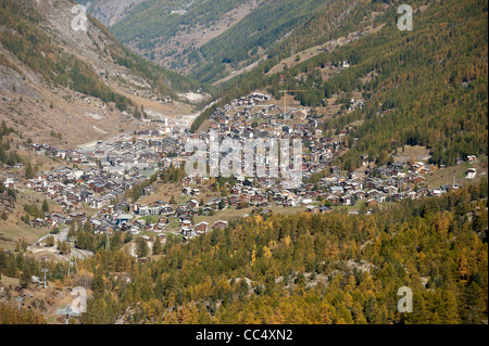 Zermatt - village de Swiss Alps, Suisse Banque D'Images
