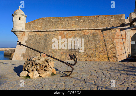 Fort da Ponta da bandeira, Lagos, Portugal. Banque D'Images