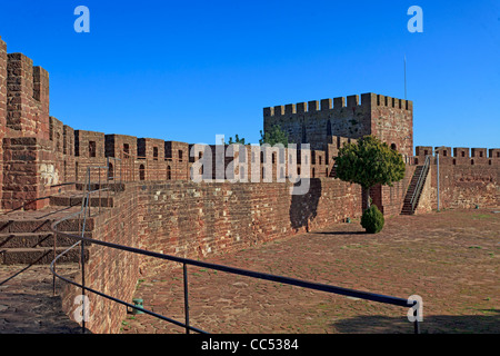 Bien préservé, le château de Silvas Algarve, Portugal Banque D'Images