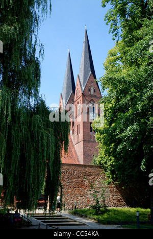 L'église du monastère Saint Trinitatis dans la ville de Neuruppin à Brandebourg. Banque D'Images