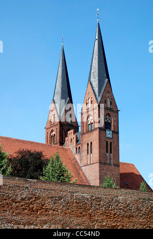 L'église du monastère Saint Trinitatis dans la ville de Neuruppin à Brandebourg. Banque D'Images