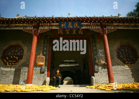 Fuxi, Hall Ancestral de Shangcai, Henan, Chine Banque D'Images