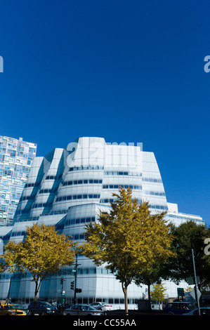 Le siège social d'InterActiveCorp. IAC est une entreprise de médias de premier plan. L'architecte Frank Gehry. Gehry premier bâtiment en verre Banque D'Images