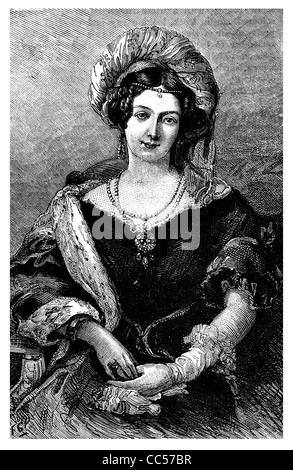 La princesse Marie Luise Victoria de Saxe-Cobourg-Saalfeld duchesse de Kent 1786 1861 Mère de la reine Victoria Monarch Banque D'Images