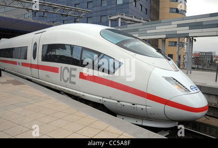 Les chemins de fer allemands (Deutsche Bahn) la glace. Banque D'Images