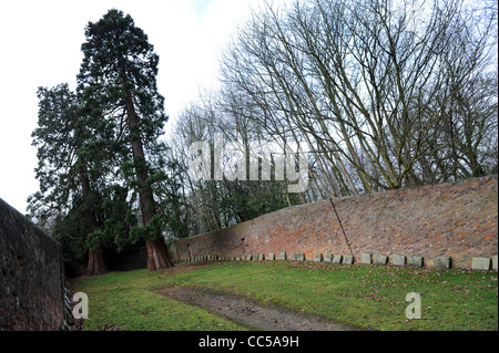 Quaker Burial Ground qui contient les tombes de nombreux ironnmaîtres et fabricants associés à Coalbrookdale, y compris Abraham Darby II et 3rd Banque D'Images