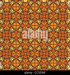 Abstract background illustration vitrail mosaïque Banque D'Images