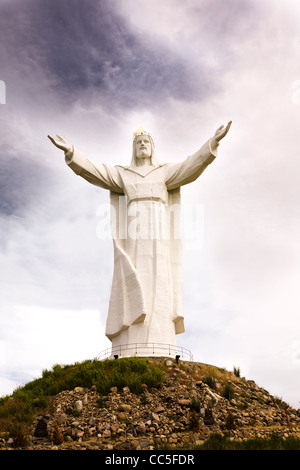 Statue de Jésus Christ je couronne érigée à Swiebodzin, Pologne 2010 Banque D'Images