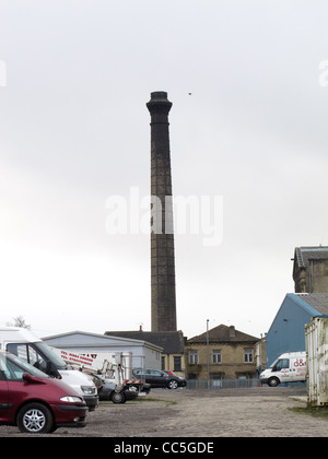 La dégradation du milieu urbain dans la région de Bradford - La zone autour de l'ancien moulin d'usines Banque D'Images