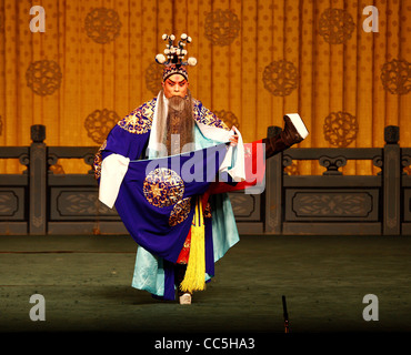 L'opéra de Pékin mâles interprète, Beijing, Chine Banque D'Images