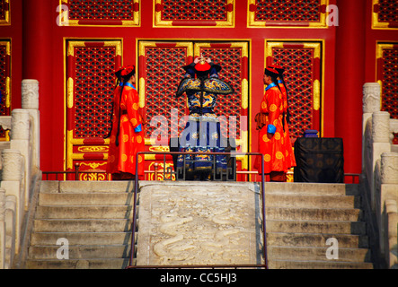 Adorer Le Ciel Cérémonie au Temple du Ciel, Beijing, Chine Banque D'Images