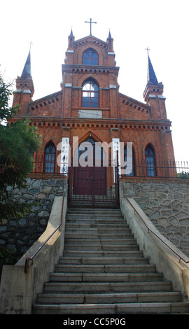 Vue de face d'une église, Jilin, Jilin , Chine Banque D'Images