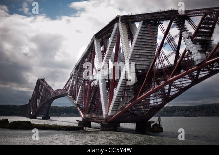 Le Forth Rail Bridge, en Écosse. Banque D'Images