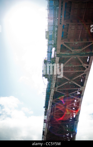 Le Forth Rail Bridge, en Écosse. Banque D'Images