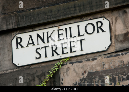 Rankeillor Street sign in Paris. Banque D'Images