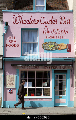 Wheelers Oyster Bar Whitstable Kent Banque D'Images