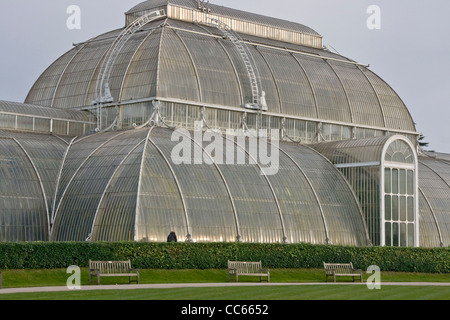 Bâtiment victorien répertorié 1 Chambre tempérée par Decimus Burton Royal Botanic Gardens Kew London angleterre Europe Banque D'Images