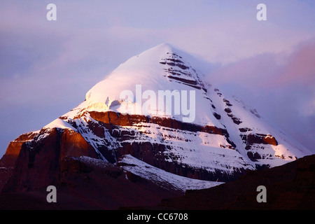 Pic Kangrinboqe, Ngari, Tibet, Chine Banque D'Images