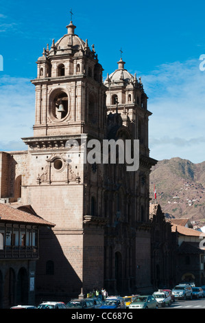 Pérou, Cusco. L'église de la compagnie de Jesús Banque D'Images