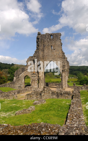 Les ruines de l'abbaye, dans la région de Talley Talley, Carmarthenshire, Pays de Galles Banque D'Images