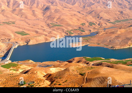 Wadi al Mujib,Jordanie Banque D'Images