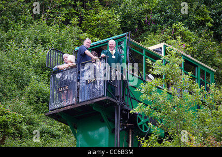 Le Lynton et Lynmouth Cliff Railway Banque D'Images