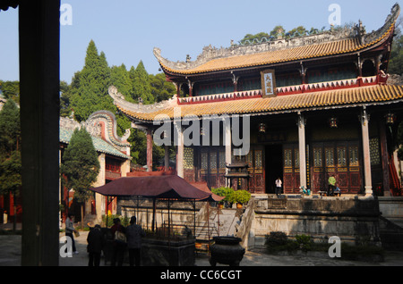 Salle Dacheng, Temple de Confucius, Guilin, Guangxi, Chine Banque D'Images
