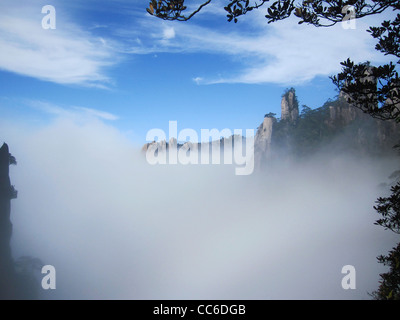 Wulingyuan Scenic Area, Zhangjiajie, Hunan, Chine Banque D'Images